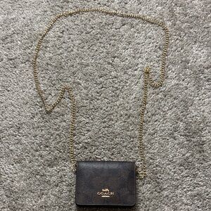 Coach Woman’s Wallet - Brown/Gold/Black